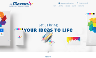 Al Gazera Website preview