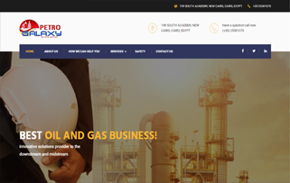 Petro Galaxy website preview